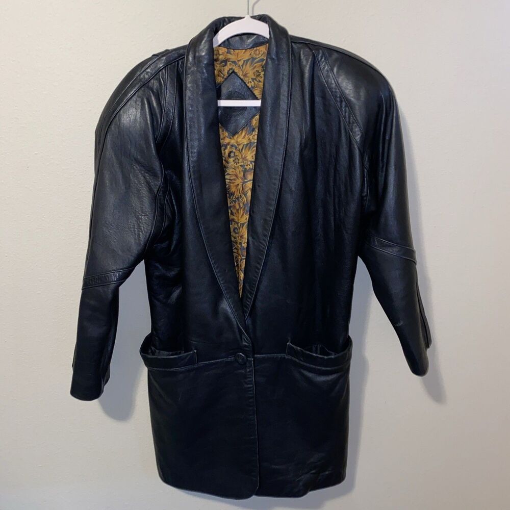 Jacqueline Ferrari Women’s Leather Jacket Black
